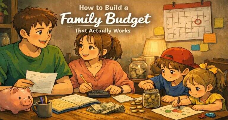 Build a family budget with clear income planning, expense categories, and long-term savings goals