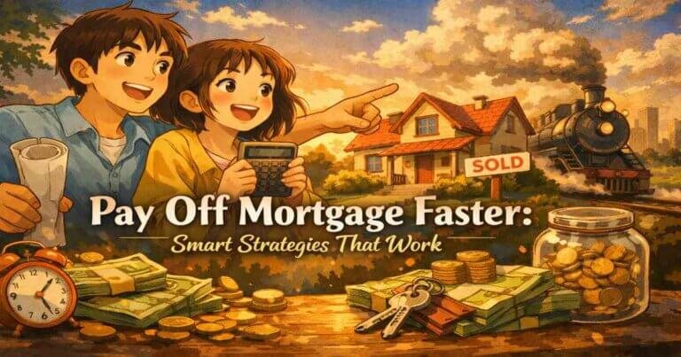 Pay off mortgage faster example showing homeowners planning extra payments and building equity