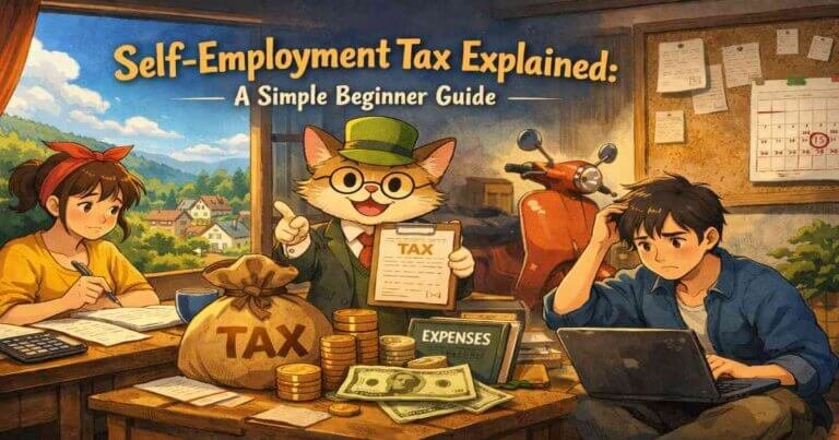 Self-employment tax explained with Social Security and Medicare taxes for freelancers and small business owners