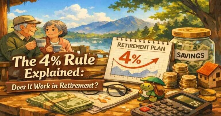 4% rule explained with retirement plan chart showing safe withdrawal rate example